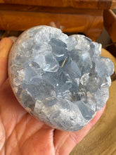 Celestite Cluster Heart SKU 24883A