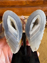Agate Geode Pair on Stand SKU 26275