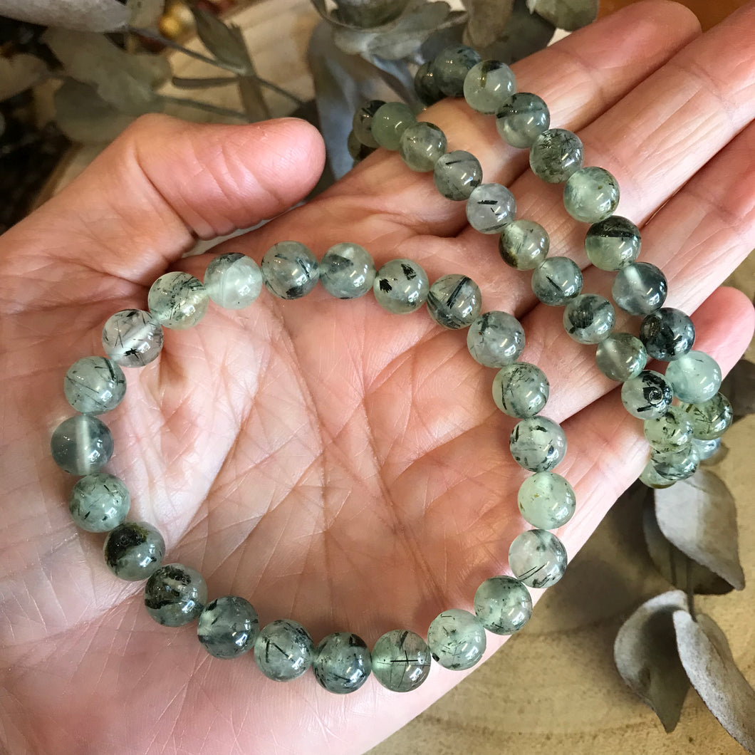 Prehnite Bead Bracelet SKU 22523