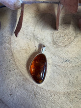 Sterling Silver Baltic Amber Pendant SKU 25901