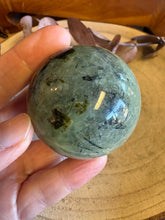 Prehnite, Epidote & Rutile Sphere SKU 26503
