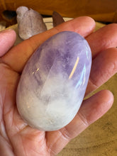Chevron Amethyst Palm Stone SKU 25853