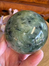 Prehnite, Epidote & Rutile Sphere SKU 25602