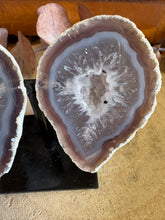 Druzy Agate Geode Pair on Stand SKU 26274