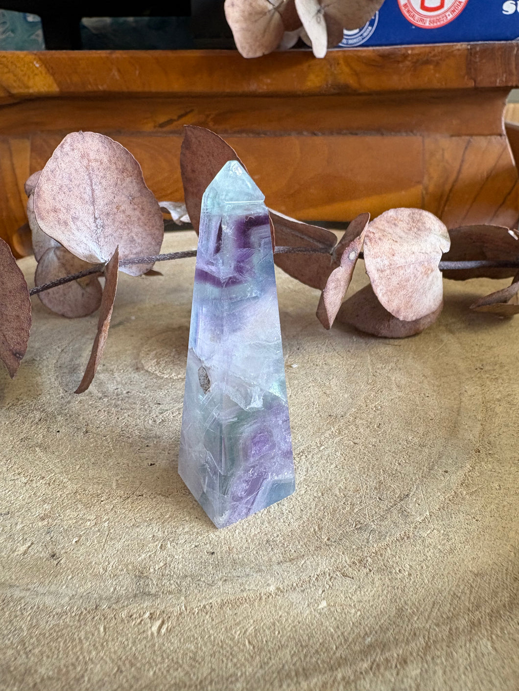 Rainbow Fluorite Obelisk SKU 25647
