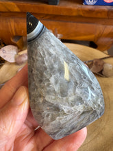 Black Agate & Quartz Flame SKU 24929