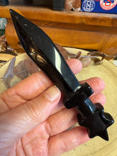Black Obsidian Dagger Carving SKU 25986