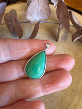 Entia Sterling Silver Green Chrysophase Pendant SKU 25567