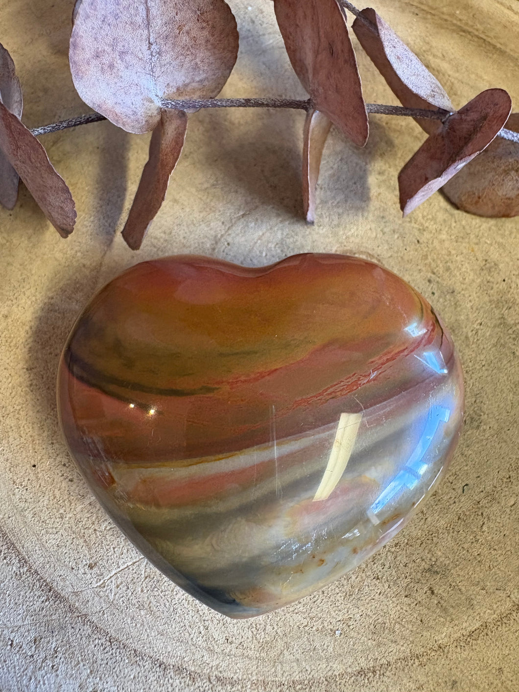 Desert Jasper Heart SKU 25980