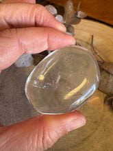 Clear Quartz Palm Stone SKU 24136