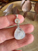 Entia Sterling Silver Rainbow Moonstone Pendant SKU 25795
