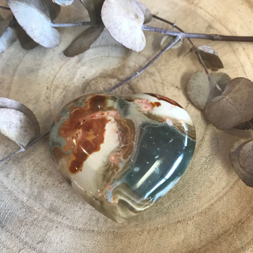 Desert Jasper Heart SKU 22916