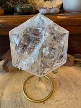 Clear Quartz Hexagon on Stand SKU 26562