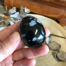 Snowflake Obsidian Egg SKU 23094B