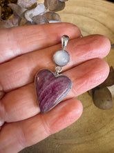 Entia Sterling Silver Ruby & Moonstone Pendant SKU 24723