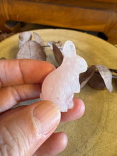 Rose Quartz Rabbit Carving SKU 25696