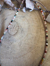 Entia Alashan Jasper Facet Cut Bead Necklace SKU 25302