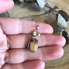 Entia Sterling Silver Mookaite & Citrine Pendant SKU 22441