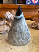 Black Agate & Quartz Flame SKU 24929