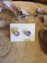 Sterling Silver Amethyst Stud Earrings SKU 25356