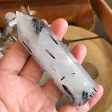 Tourmalinated Quartz Point SKU 23490