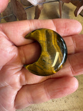 Tiger Eye Moon Carving SKU 26208B