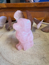 Rose Quartz Dog Carving SKU 26088RQD