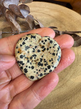 Dalmatian Jasper Heart Shaped Worry Stone SKU 24665DJ