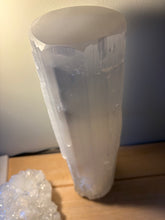 Selenite Large Cylinder Lamp SKU 26259