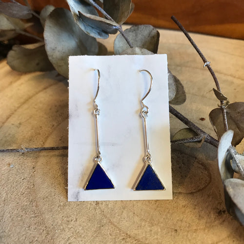 Entia Sterling Silver Lapis Lazuli Earrings SKU 22415