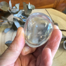 Clear Quartz Palm Stone SKU 22360