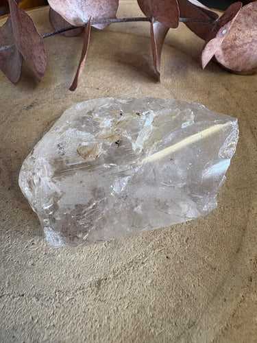 Clear Quartz Part Polished Chunk SKU CQEC2