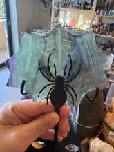 Rainbow Fluorite Web & Spider Display Piece SKU 26717