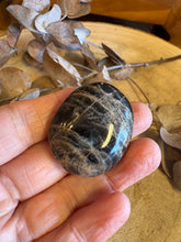 Black Moonstone Palm Stone SKU 24557