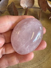 Rose Quartz Palm Stone SKU 25596