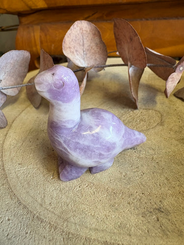 Lepidolite Dinosaur Carving SKU 26088LD