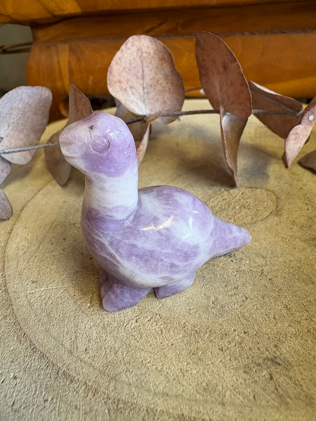 Lepidolite Dinosaur Carving SKU 26088LD