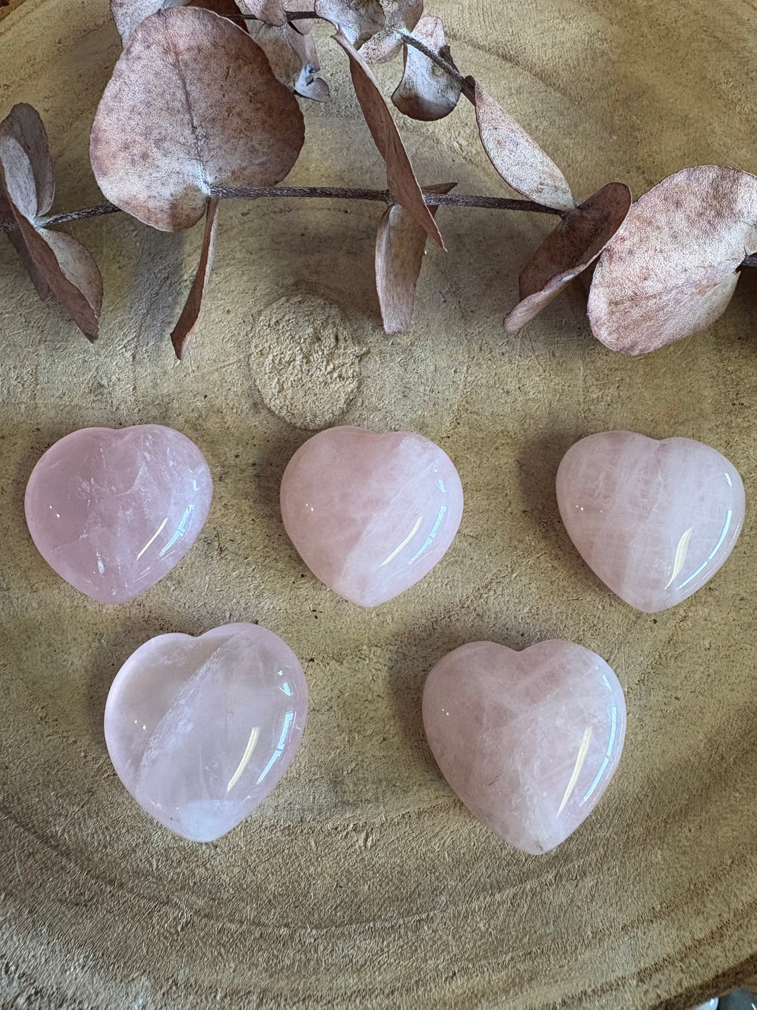 Rose Quartz Small Hearts SKU 25452