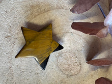 Tiger Eye Star Carving SKU 26207A