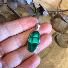 Sterling Silver Malachite Pendant SKU 23887