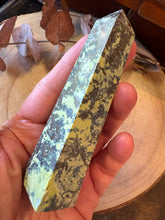 Serpentine & Pyrite Obelisk SKU 26884