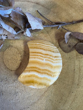 Orange Calcite Crescent Moon SKU 24938