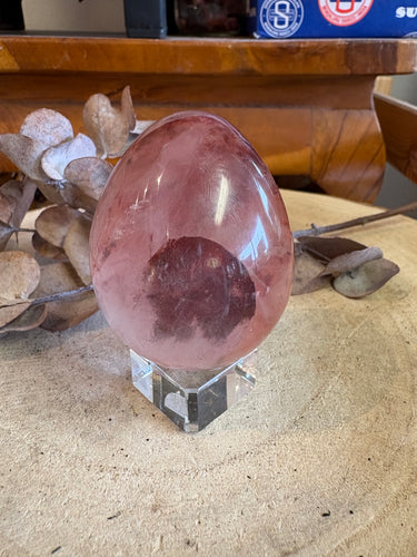 Hematoid Quartz Egg SKU 24913