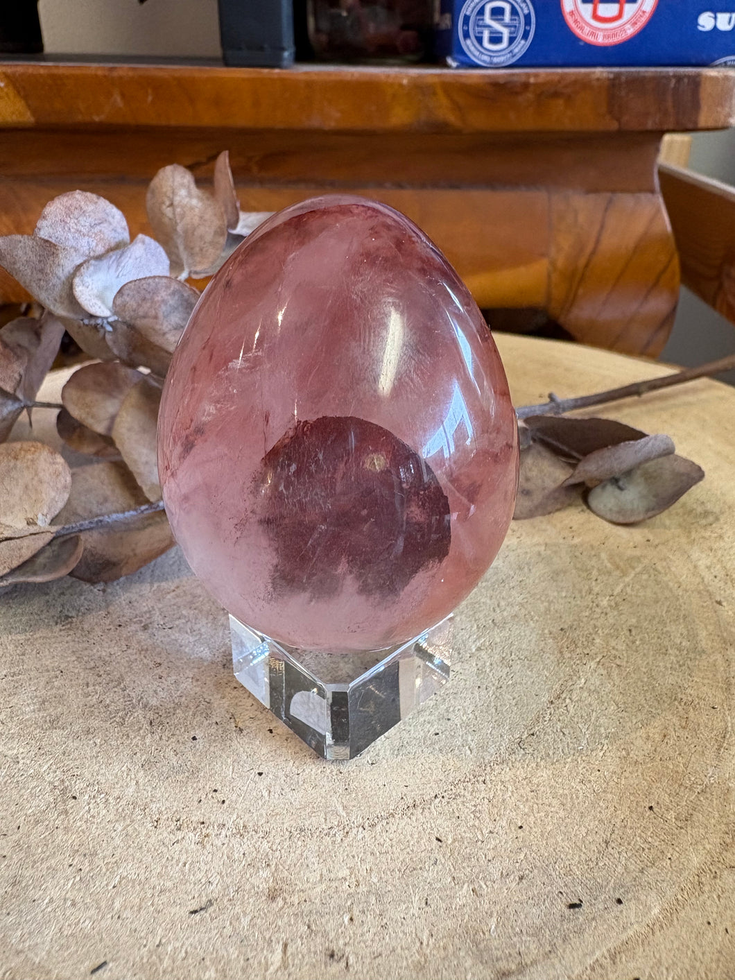 Hematoid Quartz Egg SKU 24913