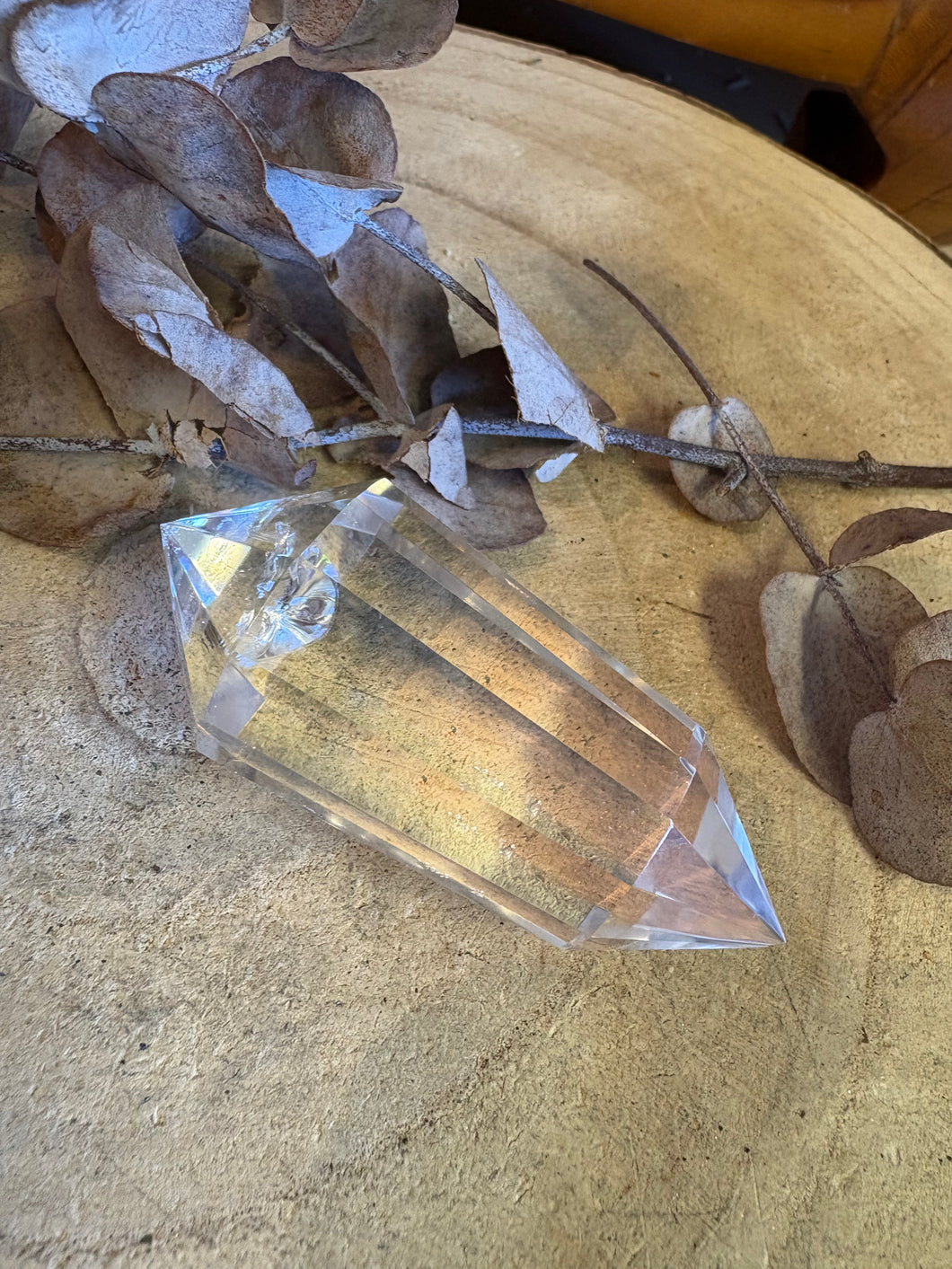 Clear Quartz Vogel Wand SKU 25221