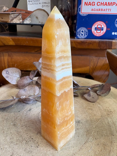 Orange Calcite Obelisk SKU 24936