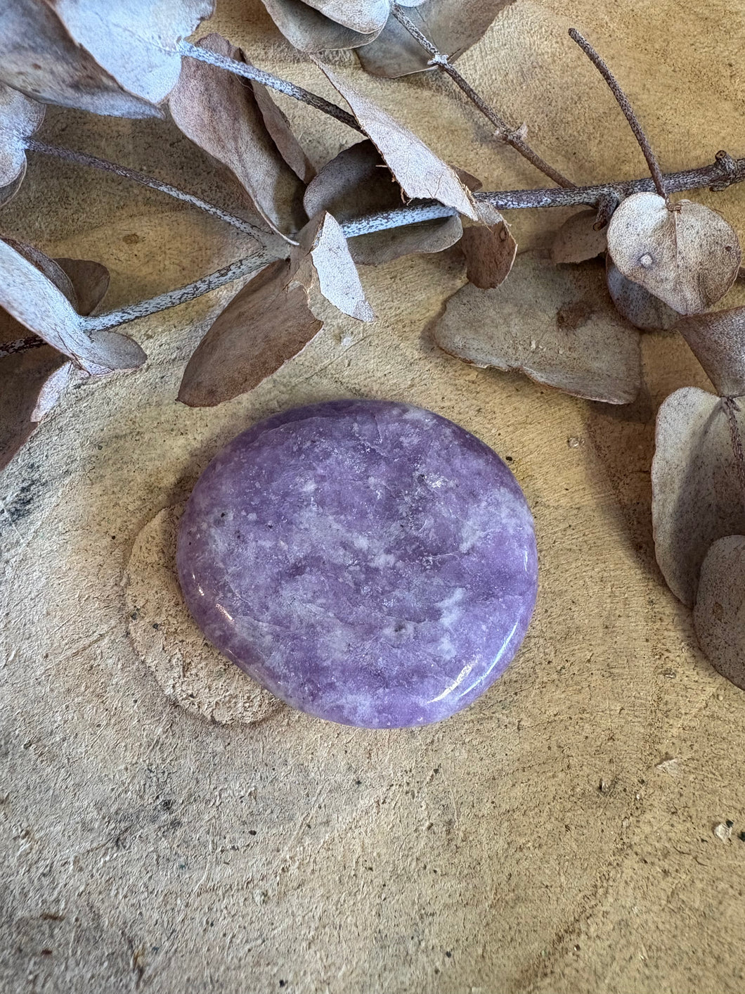 Lepidolite Smooth Stone SKU 24463A
