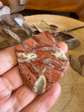 Red Silver Leaf Jasper Slab SKU 23984C