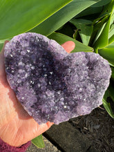 Amethyst Cluster Heart on Stand SKU 26283