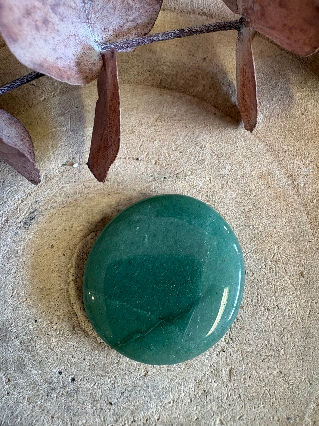 Green Aventurine Smooth Stone SKU 25465D